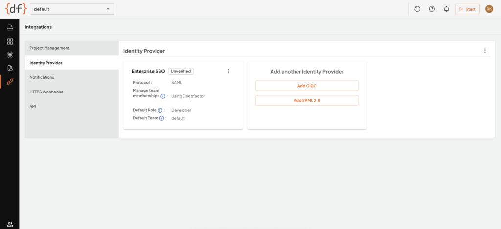 Unverified SSO integration